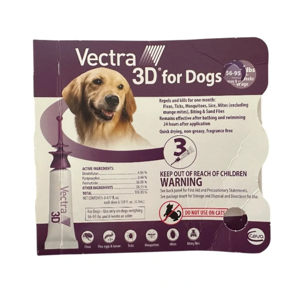 VECTRA - 3D for Dogs - Flea and Tick Treatment (2 capsules)